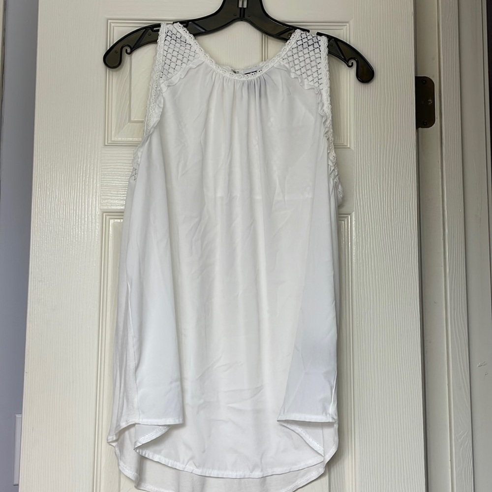 White Lace Tank